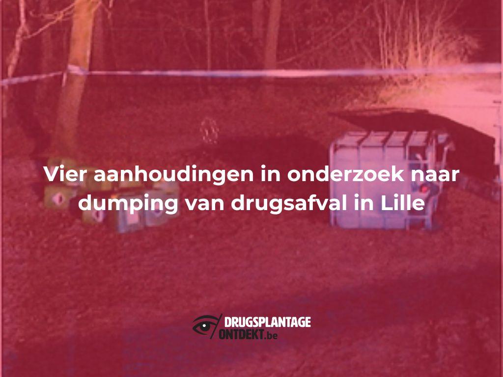 Persbericht – Lille - Vier aanhoudingen in onderzoek naar dumping van drugsafval